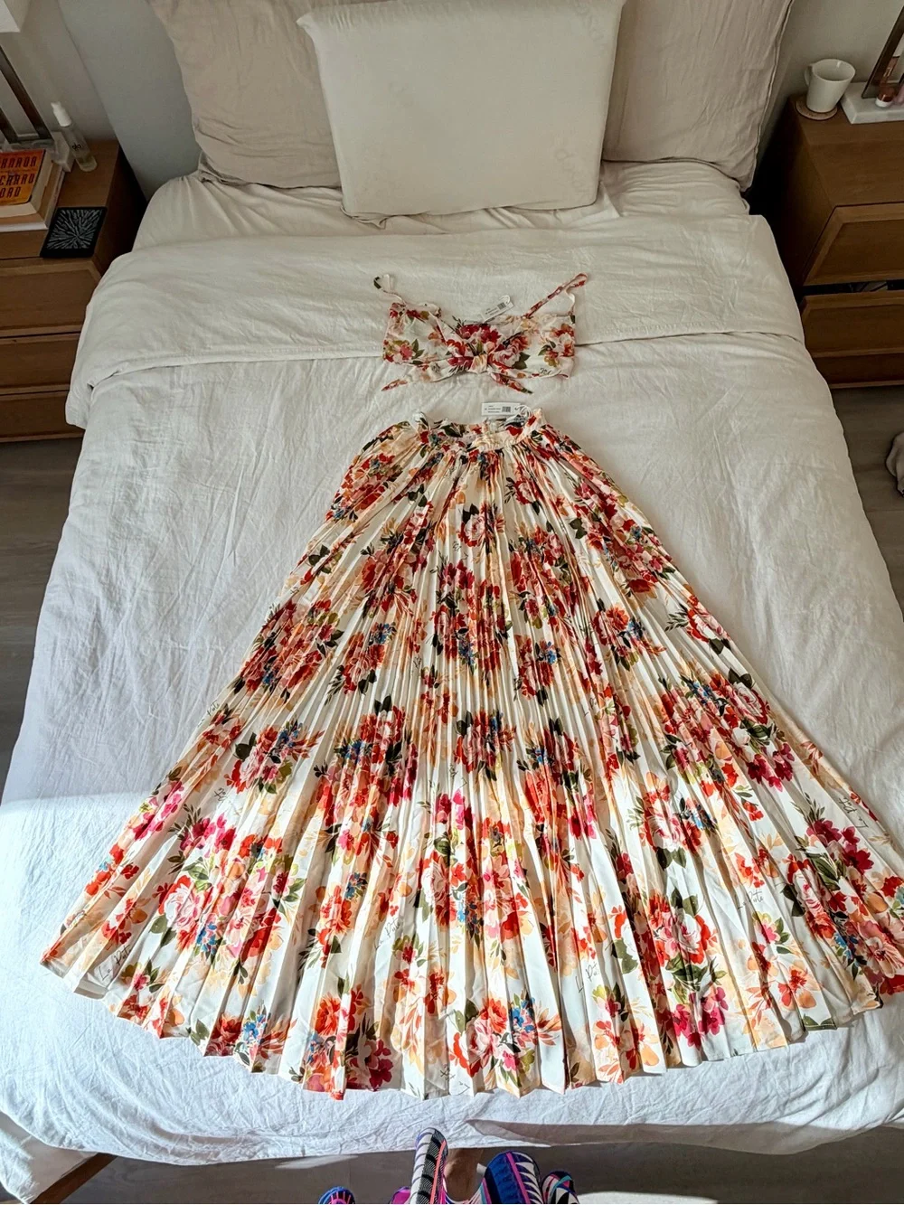 NWT La Porte Floral XS Skirt (part of Maxi Set)